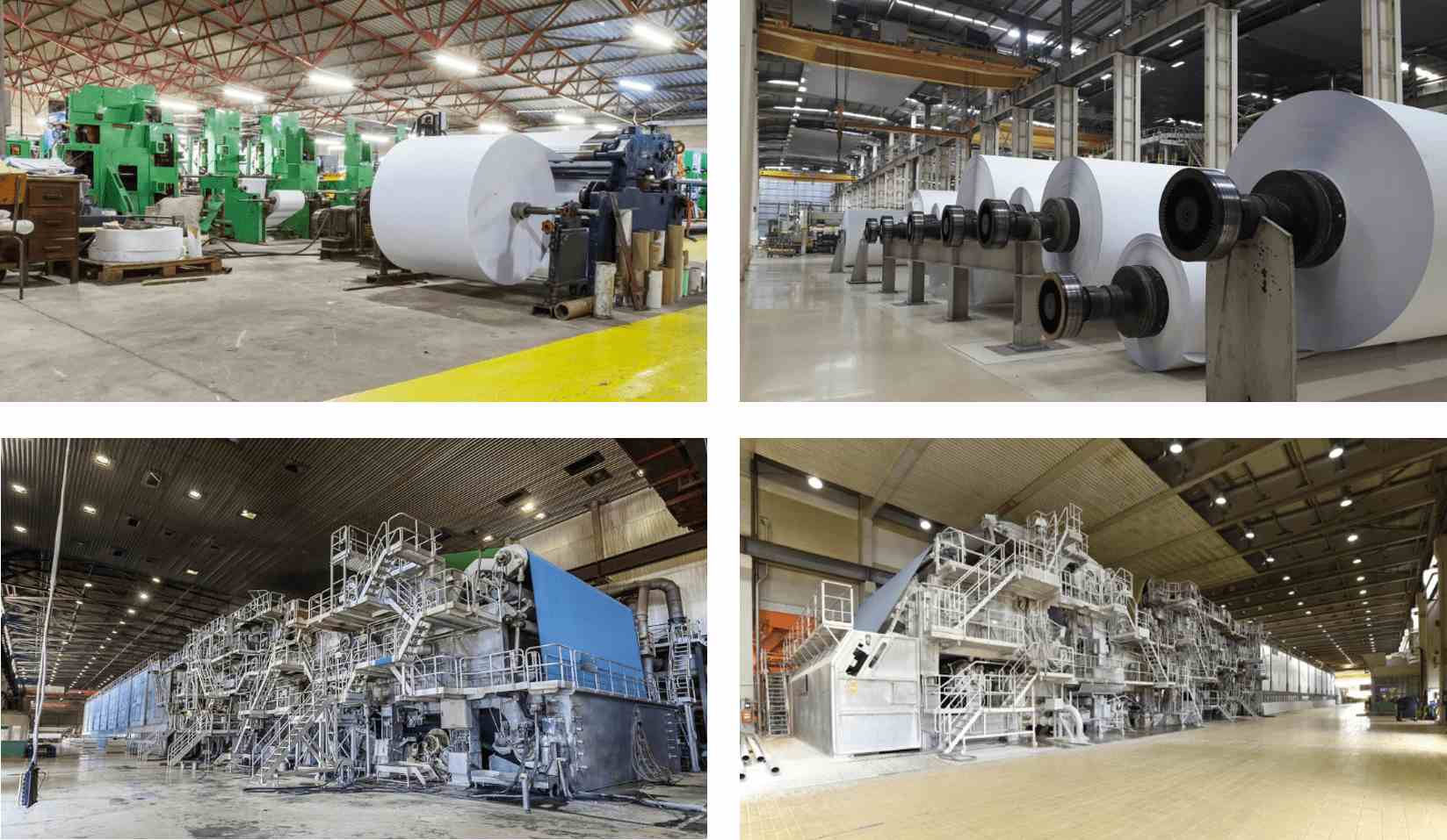 Paper manufacturing machines and associated processes